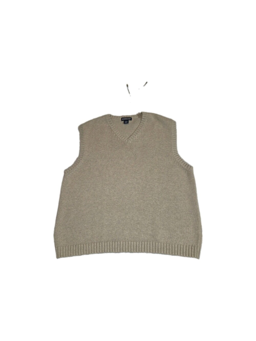 lands end made in japan Mens Pullover Vest Tan 💯 cotton Knit XL Vtg 90s Y2k ...